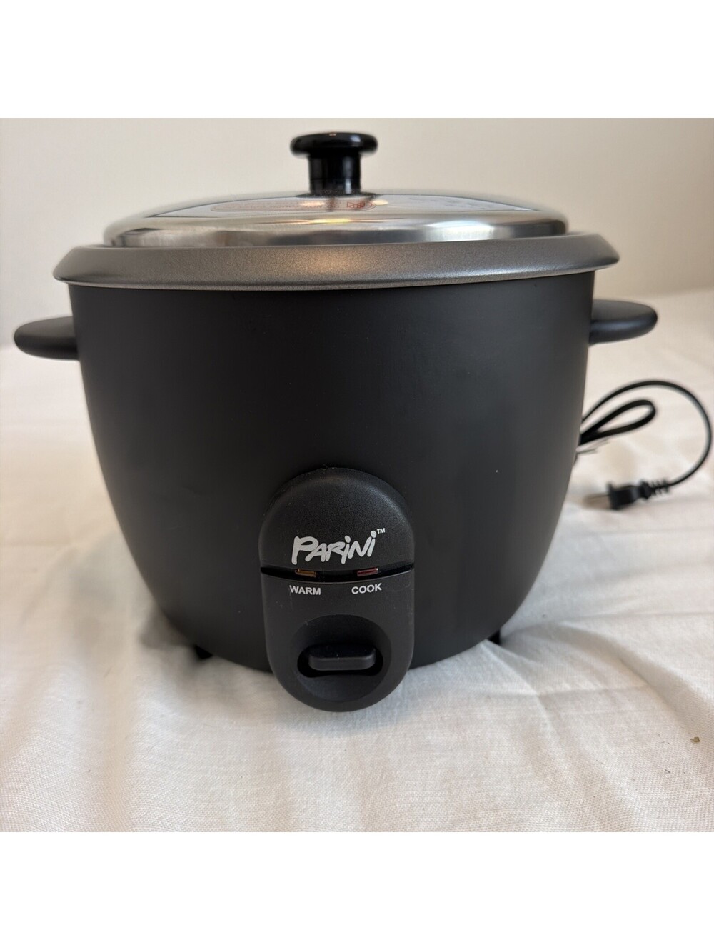 Parini RICE COOKER 4 CUP (Uncooked) - 8 CUP (Cooked) w/ Removable Steam Tray